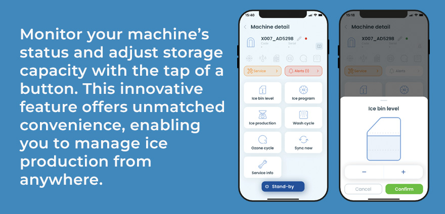 Icematic MY ICE App: Monitor your ice machines status