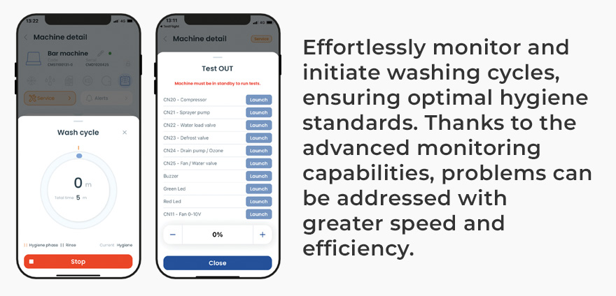 Icematic MY ICE App: Monitor cleaning and service needs