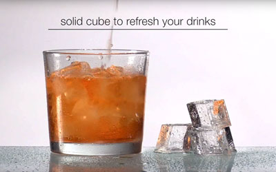 icematic dice cube to refresh your drinks