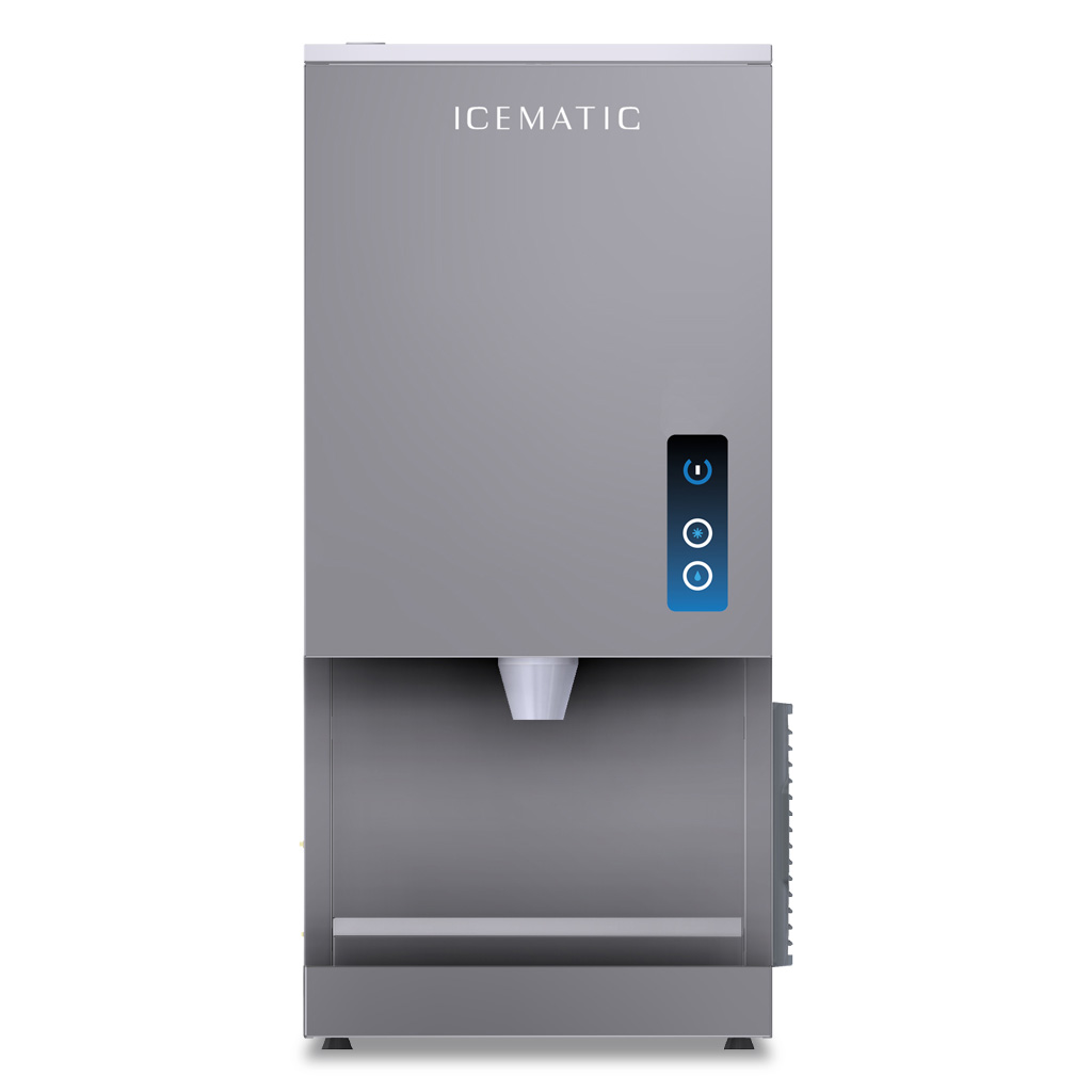 Icematic icematic ice water dispenser 120kg bench model cubelet ice td120 10