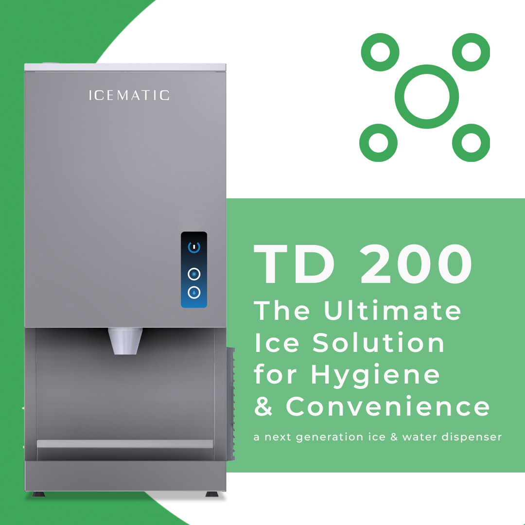 Icematic TD 200, a next generation ice and water dispenser