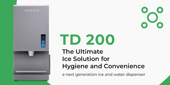 Icematic TD 200, a next generation ice and water dispenser