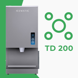 Icematic TD 200, a next generation ice and water dispenser