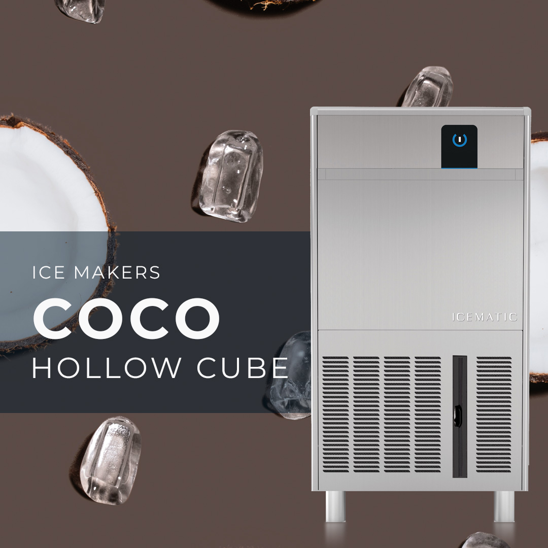 Icematic COCO Series Self Contained Hollow Ice Makers