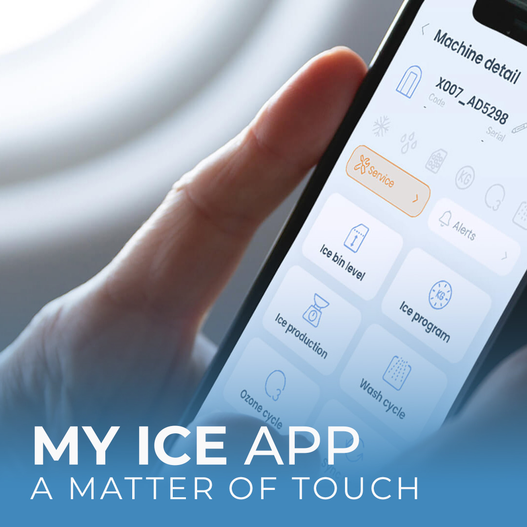 Icematic Innovative MY ICE App, take control of your ice making process like never before