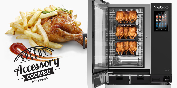 Lainox, Professional Large Scale Chicken Grills for Combi Oven Steamers, Made In Italy